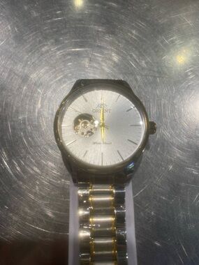 New Orient Men's Two-Tone Silver and Gold Automatic Dress Watch